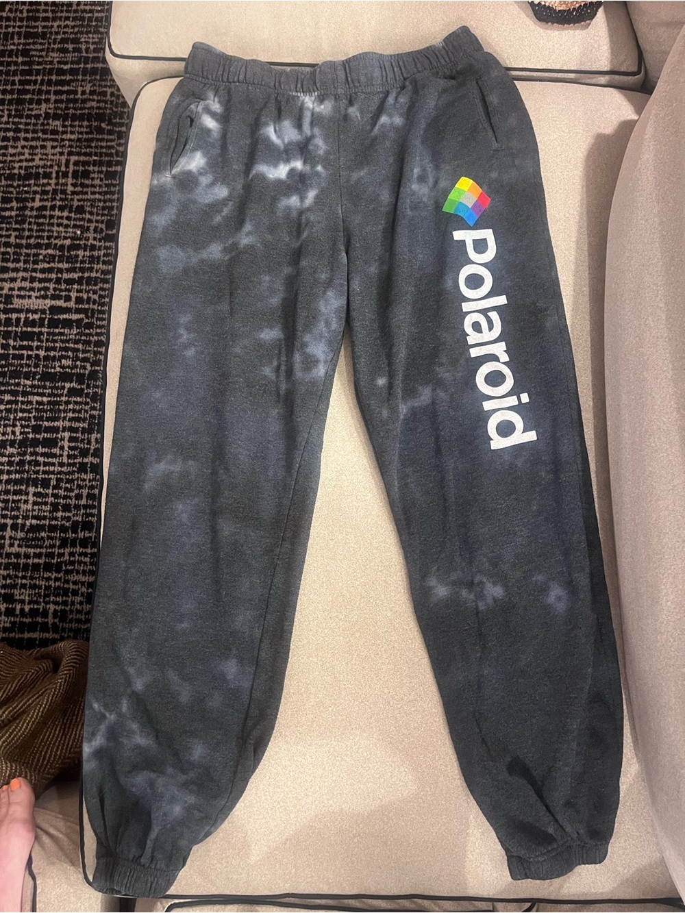 Women’s Polaroid Tie Dye Joggers, size large